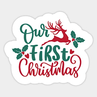 Our First Christmas Sticker